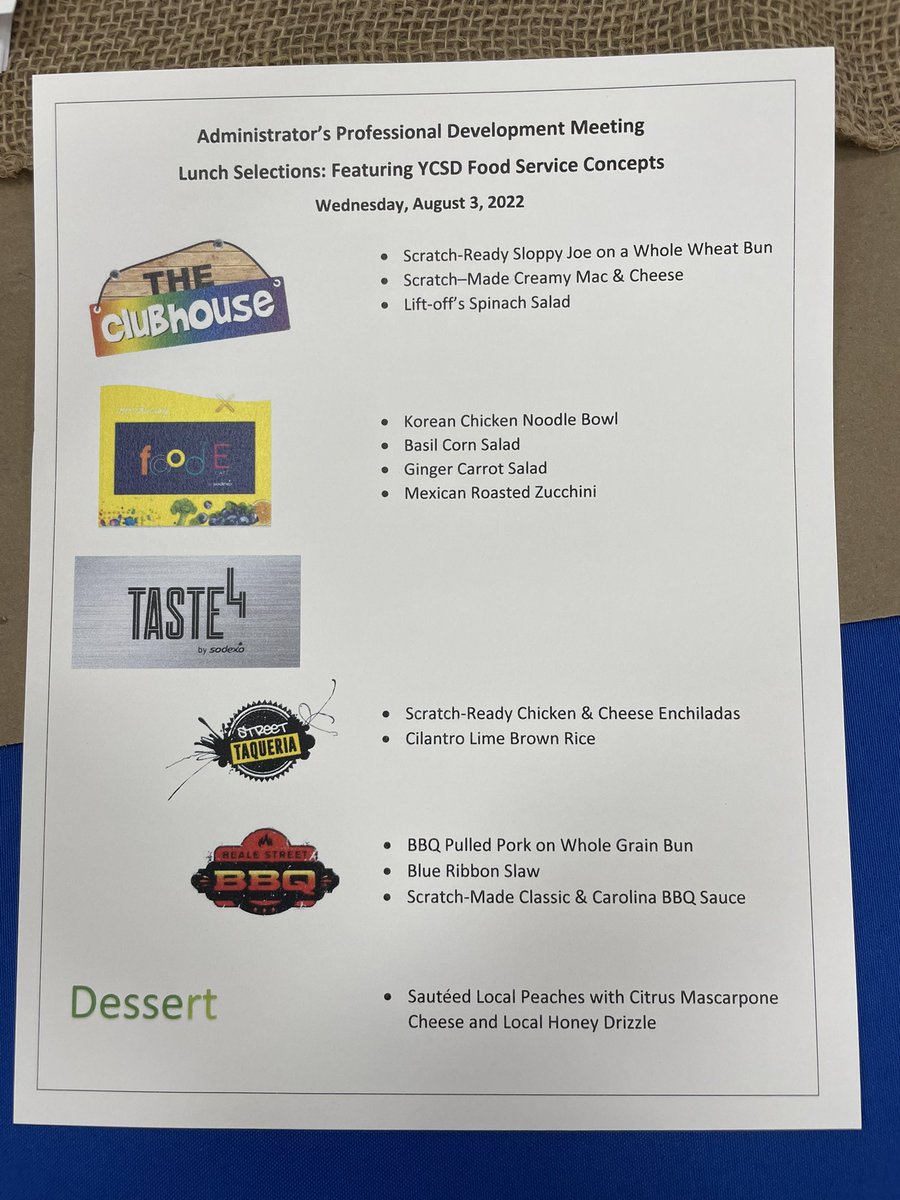 LindsayNKidd's tweet photo. Collaboration, learning, and good food from @sodexoUSA @DareDolphins for a full day with @YCSD administrators! #WelcomeToDare #DareToDive #MakeASplash 💙 https://t.co/fcWvcvKCh4