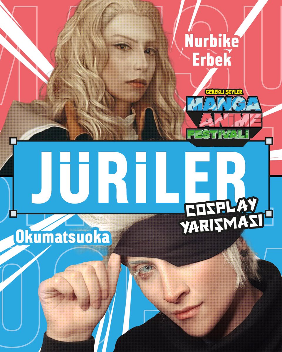 MAF 2022 Cosplay Yarışması için heyecan dorukta! 🔥
Jüri koltuğunda cosplay sanatçıları Okumatsuoka ve Nurbike Erbek'in yanında iki sürpriz konuğumuz sizleri bekliyor olacak! 🎊 

◼️Cosplay yarışması için kayıtlar devam ediyor! Başvuru linki profilde… 💭