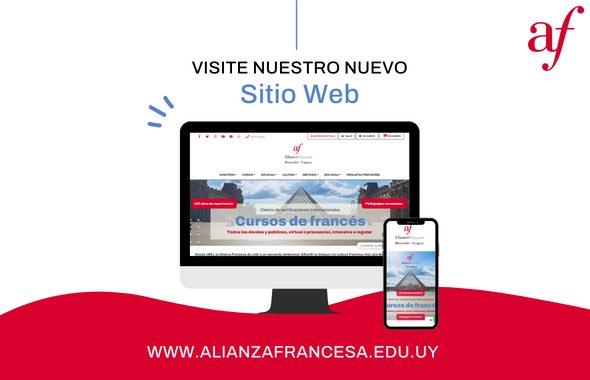 Nos complace anunciar el lanzamiento del nuevo sitio web de la Alianza Francesa de Montevideo 🎉🎉

➡️ alianzafrancesa.edu.uy