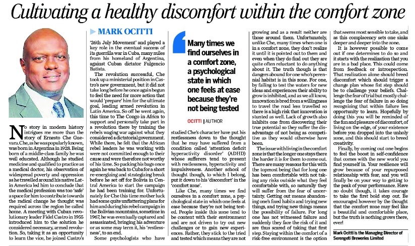 Cultivating a healthy discomfort within the comfort zone.