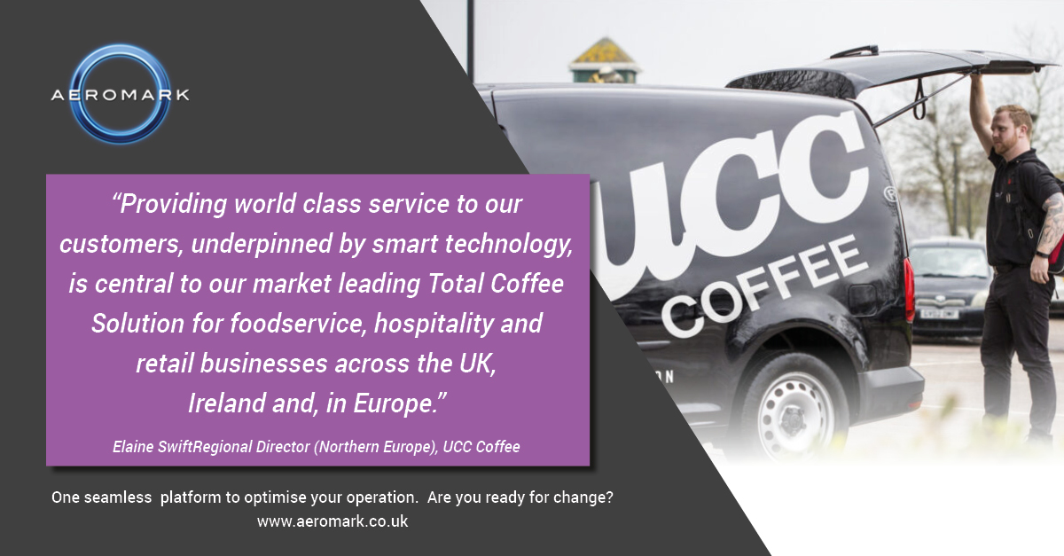 UCC Coffee, the leading total coffee solution provider, is using Aeromark’s real-time multi-lingual workflows as part of our Service Management platform to deliver fast, effective service to its customers.
Read more here and request your demo today! bit.ly/UCCcoffeeCaseS…