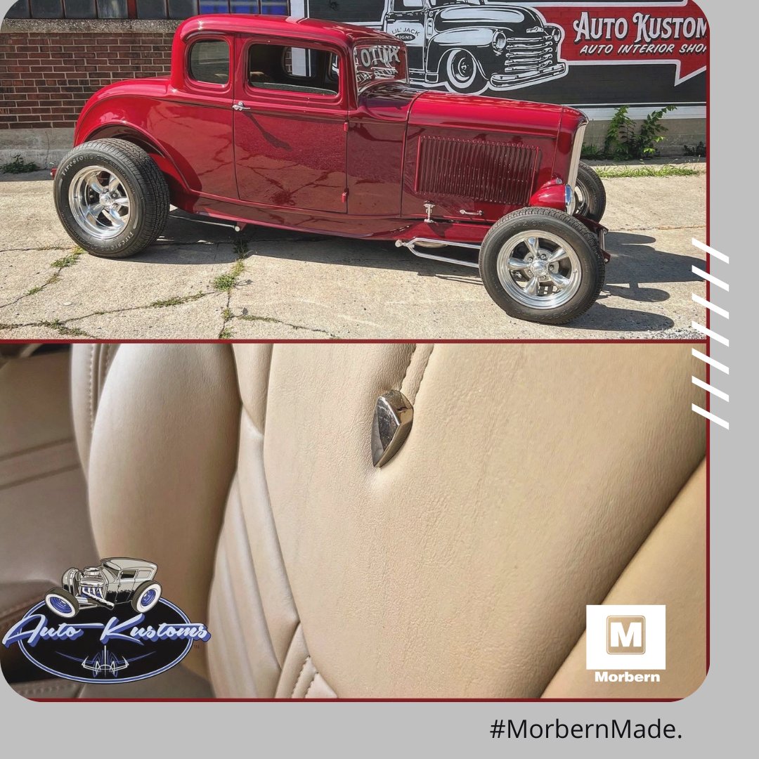 morbern_textile's tweet photo. Ford Flashback. Check out the detailed work that our friends at auto_kustoms in Harrodsburg, Kentucky, accomplished for the restoration of this 1932 Ford. Upholstered in Morbern’s Allante vinyl.
-
#Morbern #VinylUpholstery #CoatedFabrics #CoatedisClean #ClassicCar #AutoKustoms https://t.co/nfNbQeQ4OQ