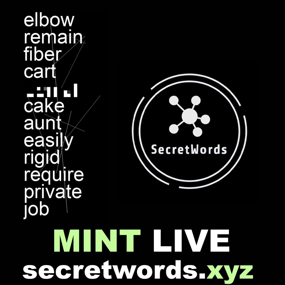 secretwords_eth's tweet photo. Mint Live:
https://t.co/RUl2CyTvcQ
#FreeMint #mint #NFT #secret #secretwords https://t.co/cHbJ8t3gY5