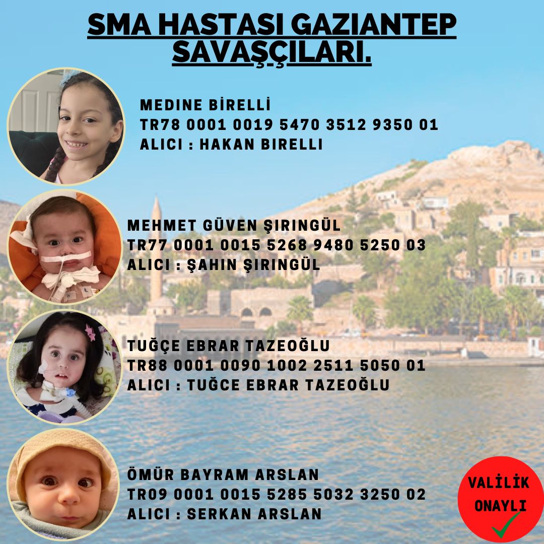 Gaziantep in SMA SAVAŞÇILARI @SmaGuvenYasasin @MedineyeNefesOl @ebraranefesol @OmureNefesOl_EU