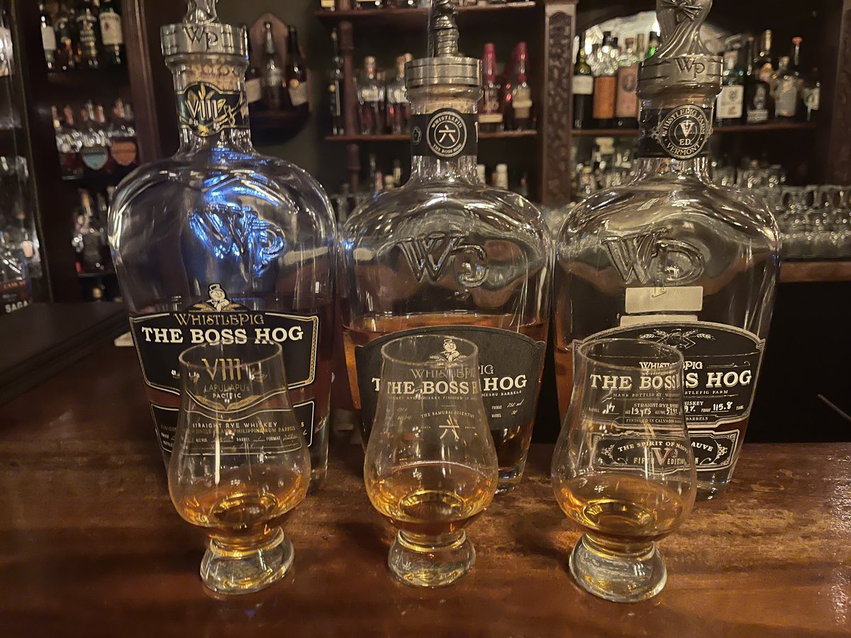 steamgeek's tweet photo. @WhistlePigRye found the mother load in Asheville NC. and couldn’t decide so….. cheers! https://t.co/yUc1xCQkAT
