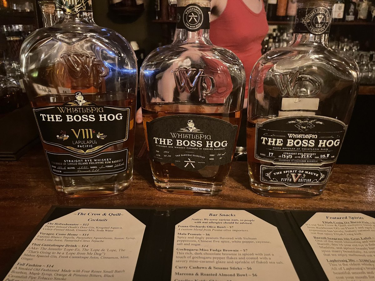 steamgeek's tweet photo. @WhistlePigRye found the mother load in Asheville NC. and couldn’t decide so….. cheers! https://t.co/yUc1xCQkAT