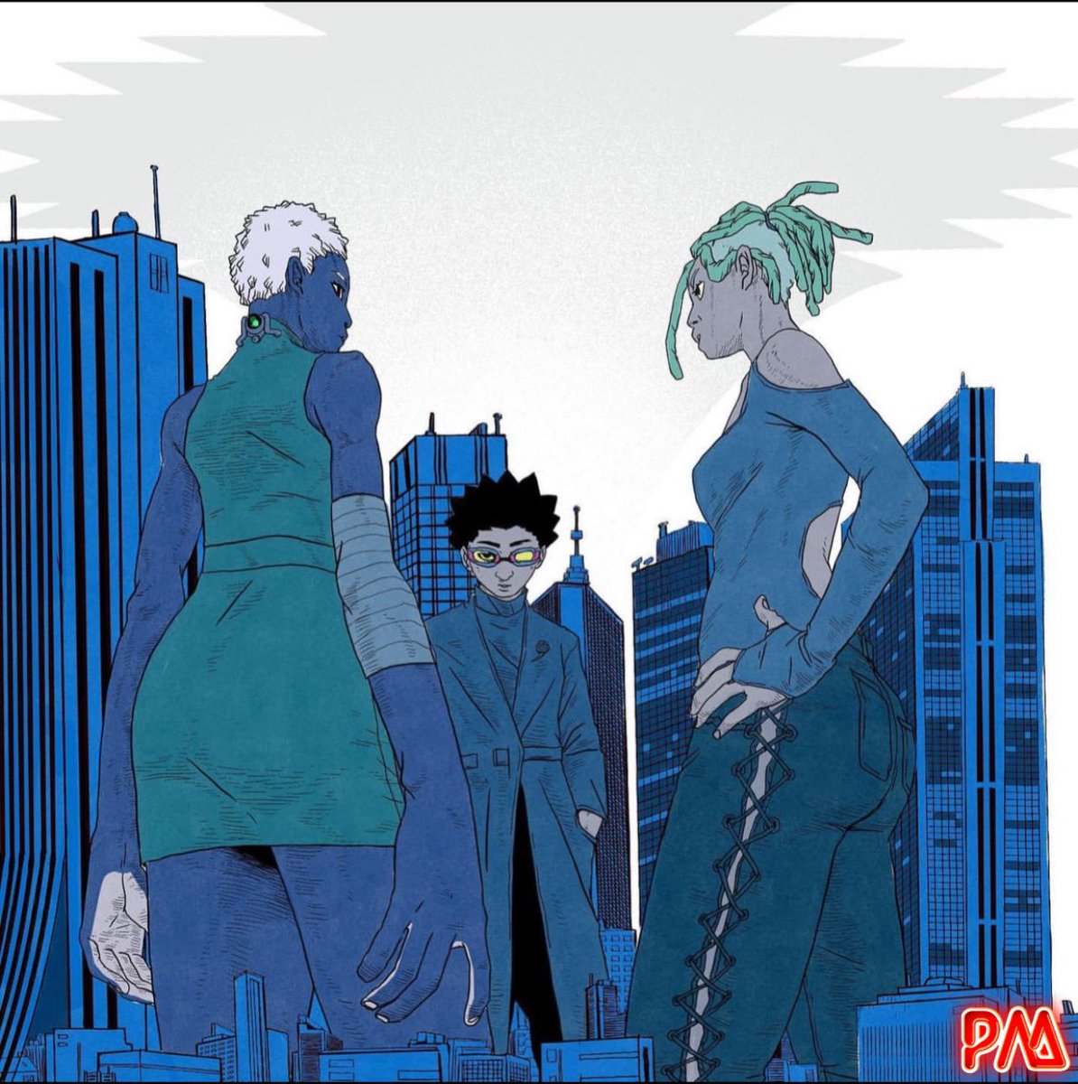 #BlackGirlMagic indeed! This all African manga brings visionary art by @papsouleye and merges #afrofuturism with #graphicnovel storytelling! Get the OBLIVION ROUGE VOL 1 book now from <a href="/Saturday_am/">Saturday AM</a> x <a href="/QuartoKids/">Quarto Kids</a> at saturday-am.com/graphic-novels/