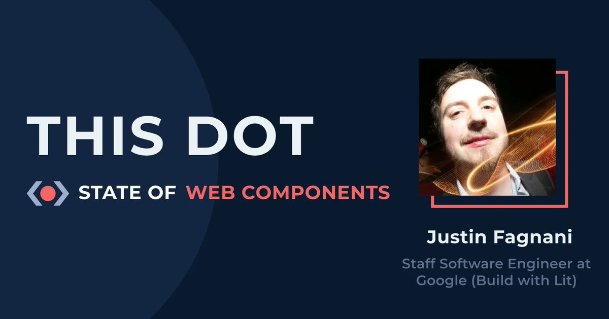 👂🏼Did you hear? Justin Fagnani is joining us for the State of Web Components panel!

🤯 <a href="/justinfagnani/">Justin Fagnani</a> is a Staff Software Engineer @google @buildwithlit

🔥 We'll be discussing web component use cases and more!

More info: thisdotmedia.com/state-of-the-w…