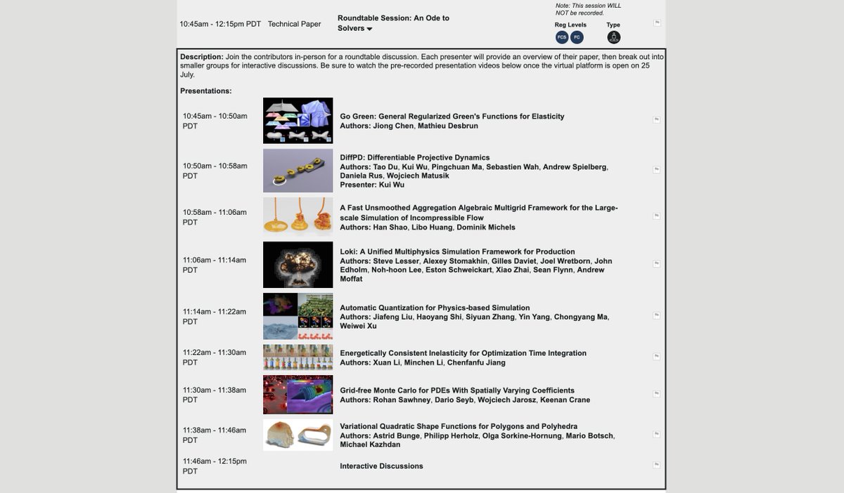 csgKAUST's tweet photo. Next Monday, we present our new algebraic #Multigrid framework for large-scale #FluidSimulation at #SIGGRAPH2022's round-table session 'An Ode to Solvers' starting 10:45am @VanConventions. Join us for an exiting session with great colleagues doing #PhysicsSimulation @siggraph! https://t.co/1QXsNhZwB5