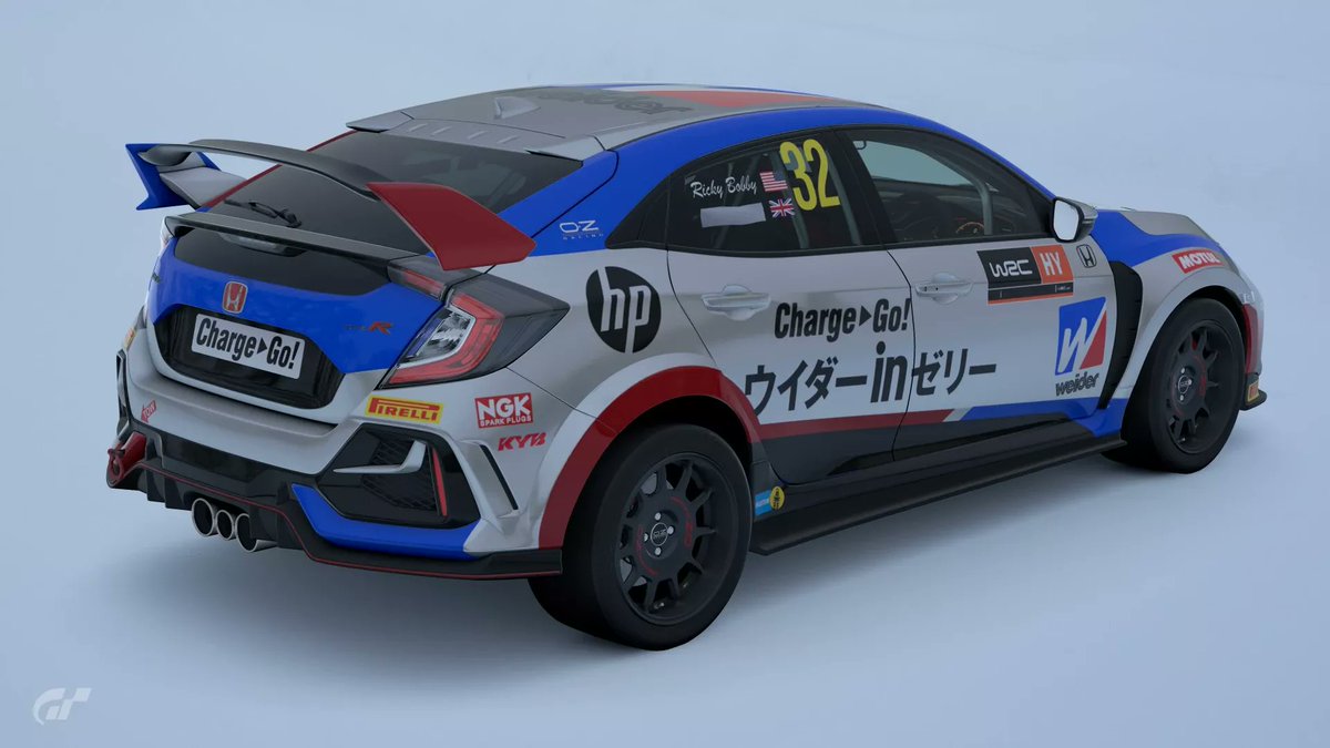 prodesleague's tweet photo. Livery #1 Weider Honda Civic by @G4_Rotary. #PDL #WRC #GranTurismo #GranTurismo7 https://t.co/icU068pNsX
