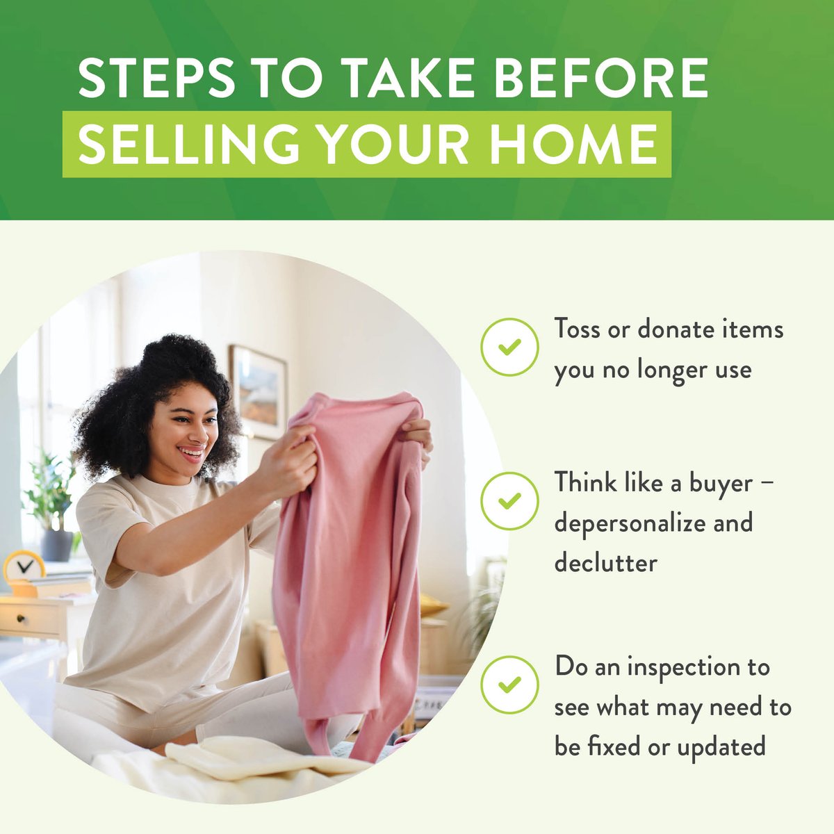 BHGRealEstate's tweet photo. If you're thinking of putting your home on the market, consider taking these steps. #BHGRE #ExpectBetter https://t.co/NEwrnNSsnY