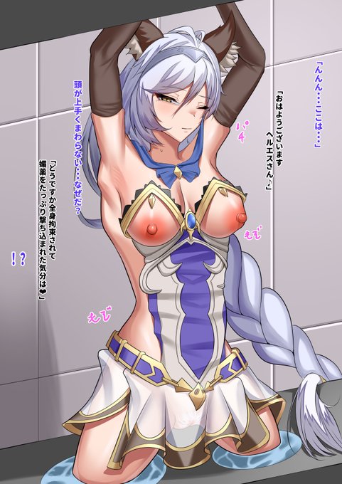 乳首を徹底的に調教されるヘルエスさん 