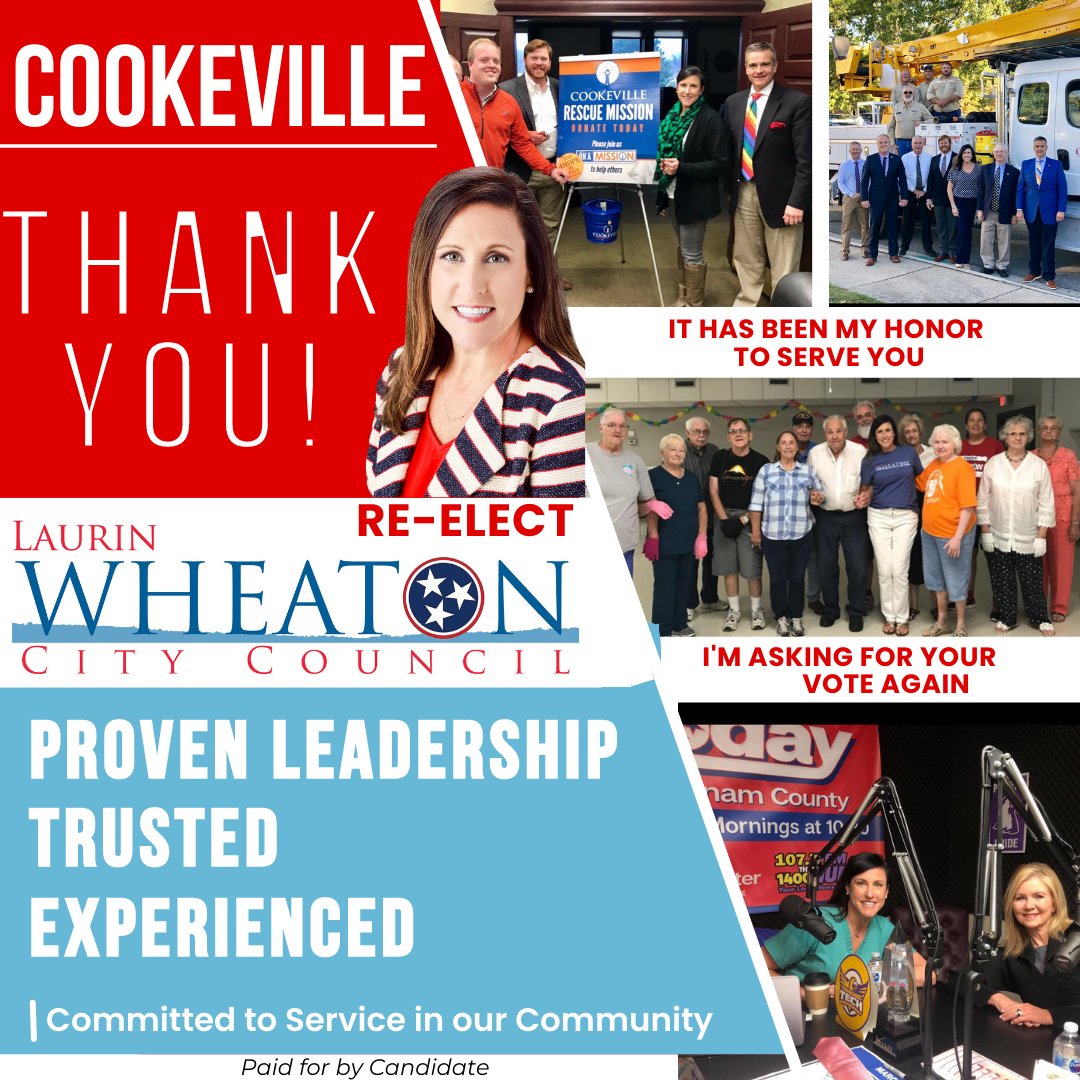 WheatonLaurin's tweet photo. #cookevillecitycouncil #cookevilletn #cookeville #ckvl #vote https://t.co/yEJuHhOOxD