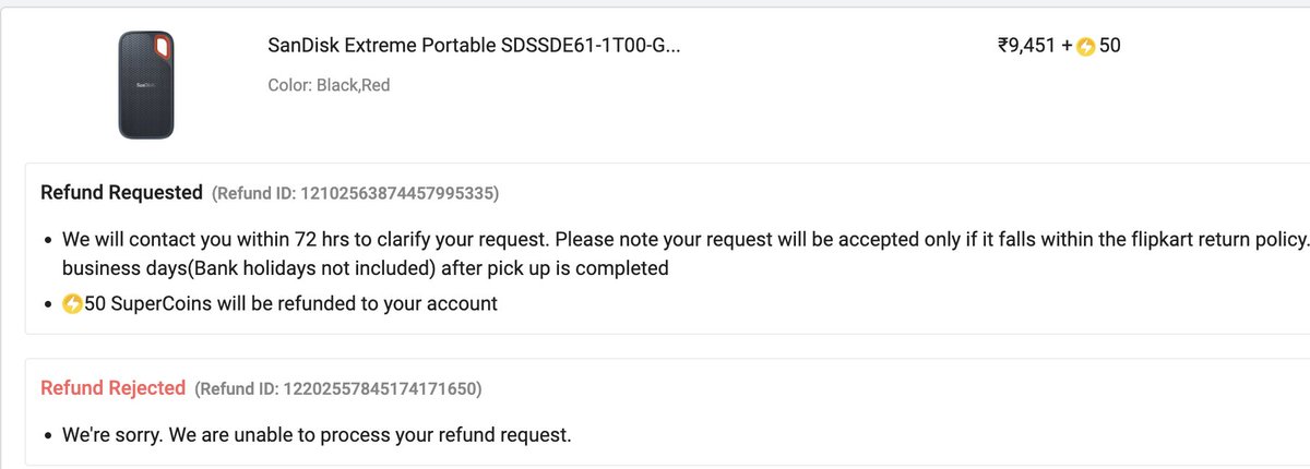 subavel's tweet photo. Ordered 1 TB ssd in @Flipkart, they delivered me empty hard disk box  only cable was there. I complaint to the 
@flipkartsupport  they told me to send the product image, without product how will i post a product image ..?  now thy rejected my complaint .What to do now ?#Flipkart https://t.co/bn6MEj3YSe