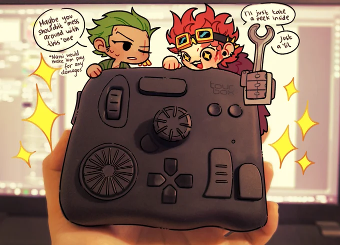 *slaps roof of @Tourboxtech * 

this bad boy can fit so much smooth workflow in it- 