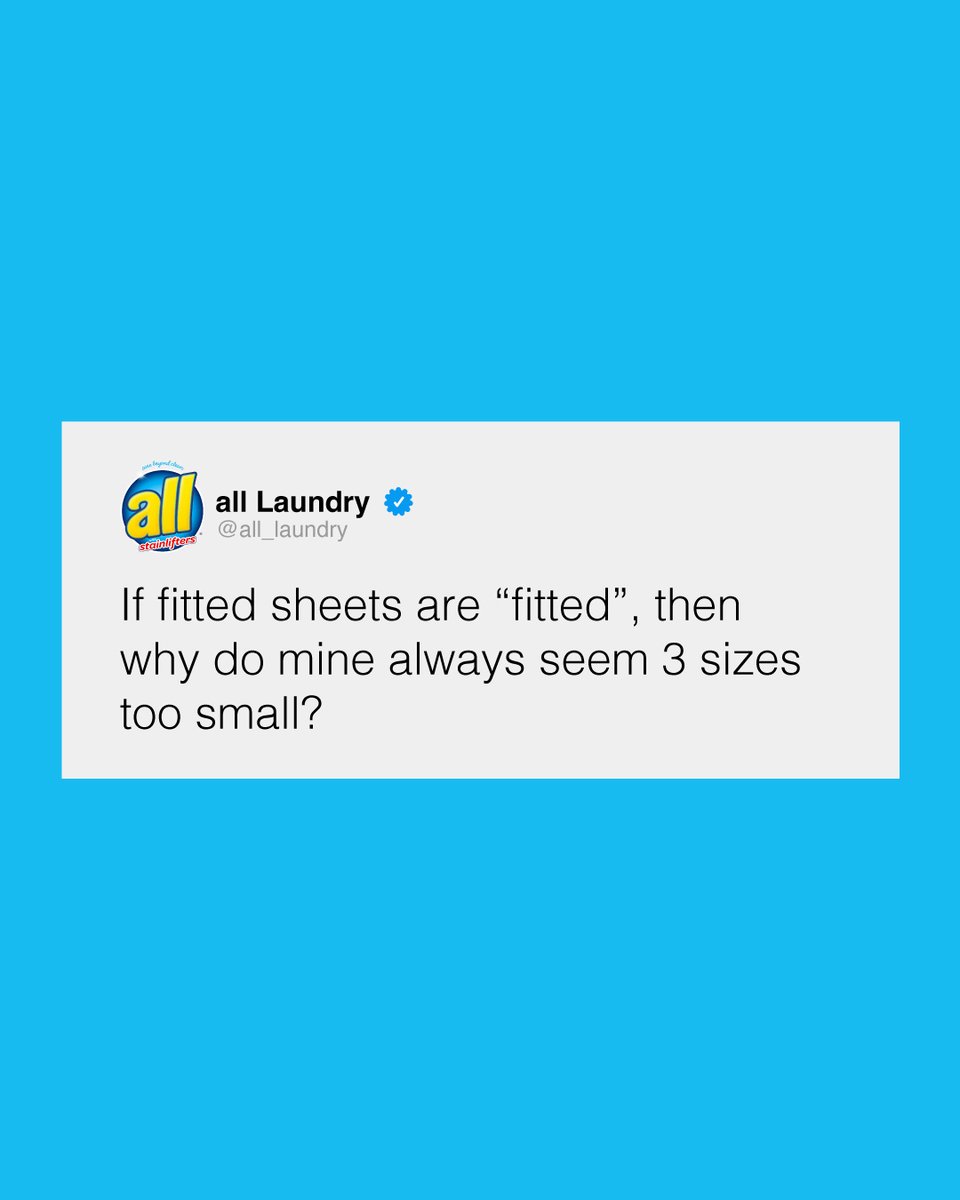Okay, hear us out…shoe horns for bed sheets. Ever break a sweat making the bed? Feel free to vent about your fitted sheet malfunctions below! ⬇️

#comeclean #alllaundrydetergent #laundryday #laundryhacks #fittedsheets #fold #laundrylaughs #laundryroutine