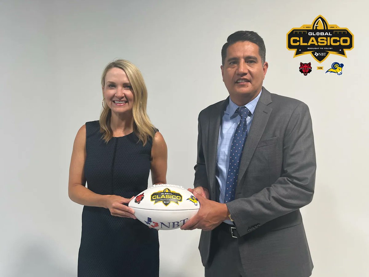 Who's got the ball? Fort Worth Mayor Mattie Parker  is in on the Global Clasico by NBT! Go Time! Who's next? #football #GobalClasico #footballamericano #TEXvsASUQC #USAvsMex @txwesfootball @astateredwolves <a href="/coachtajonar/">Antonio Tajonar</a> @coachjptxwes