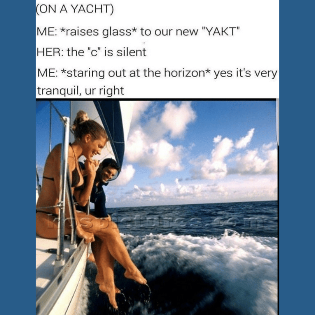 RaritanEng's tweet photo. When the "C" is silent! 😂

#BoatingTrip #boating #view #views #beach #beachview #beachviews #bay #wetlands #atlanticocean #outonthewater #sunset #boatingsafety #boatingquotes #boatingwithfriends #boatingparty #boatingmag #summer #raritan https://t.co/oNjkAxBMaY