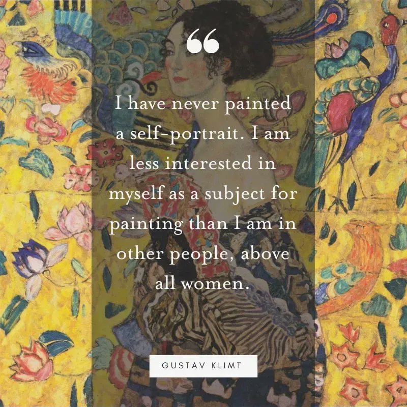 monalovesgustav's tweet photo. Words of Wisdom brought to you by #gustavklimt this Wednesday. What's Your ArtDNA®? Take the Quiz at https://t.co/6NLYy1ipcO and tag us @monalovesgustav 
 #MLG #ArtDNA #summer #wordsofwisdom #Wednesdayvibe #wednesdaythought #art #life https://t.co/txJMoHZfrs
