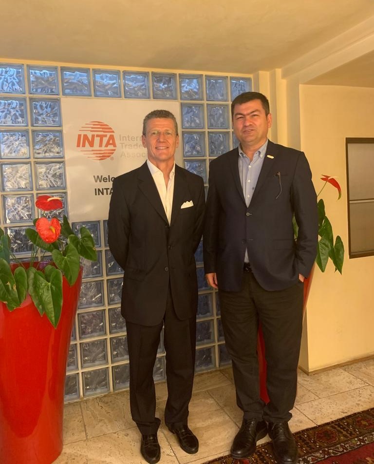 INTA's tweet photo. In addition to very productive meetings with TURKPATENT and other key stakeholders on the protection of #IP, INTA's recent delegation to Turkey also had the pleasure of meeting with Mr. Muhammed Maraşlı from Fibrobeton, INTA’s first corporate member from Turkey. #WIPOga #INTA https://t.co/zKYmUch5R2