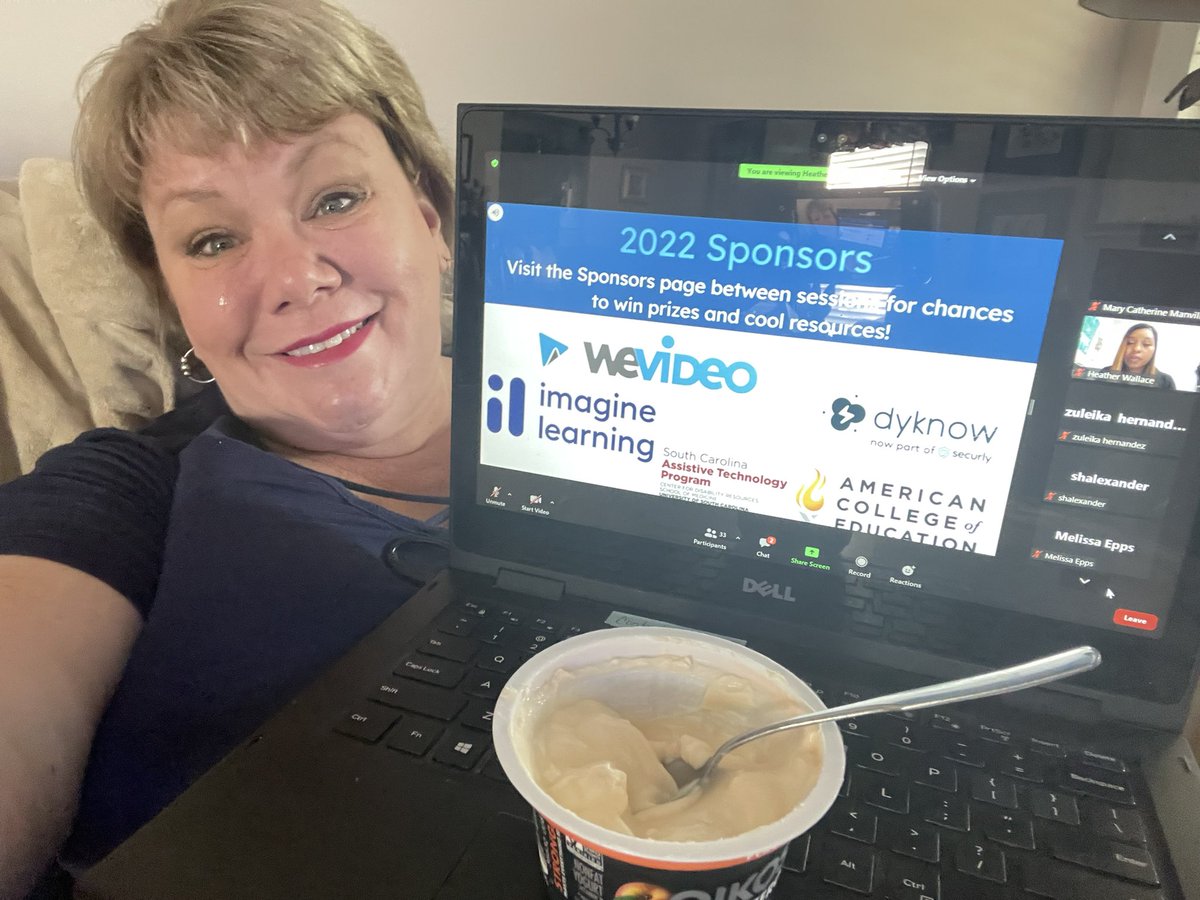 Learning while on the comfort of the couch having breakfast.  <a href="/SCMSummit/">SCMidlands Summit</a> #r2scms.  Thank you sponsors! <a href="/WeVideo/">WeVideo</a> <a href="/scstatelibrary/">SC State Library</a> <a href="/Dyknow/">Dyknow</a> <a href="/Imagelearning/">Image Learning</a> <a href="/ACEedu/">American College of Education</a>