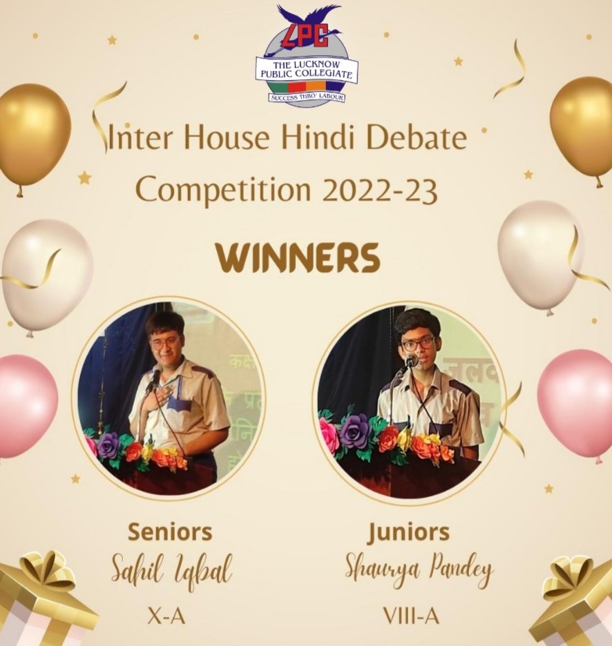 lucknow_public's tweet photo. WINNERS of Hindi Debate Competition 2022.
.
.
.
#studentparents #parentfeedbacks #feedbacks #onlineclasses #digitalclasses #digitalclass #seniorsecondaryschool #secondaryschool #lucknowpubliccollegiate #lpc #dayboarding #dayschool https://t.co/MRTtgQR41B