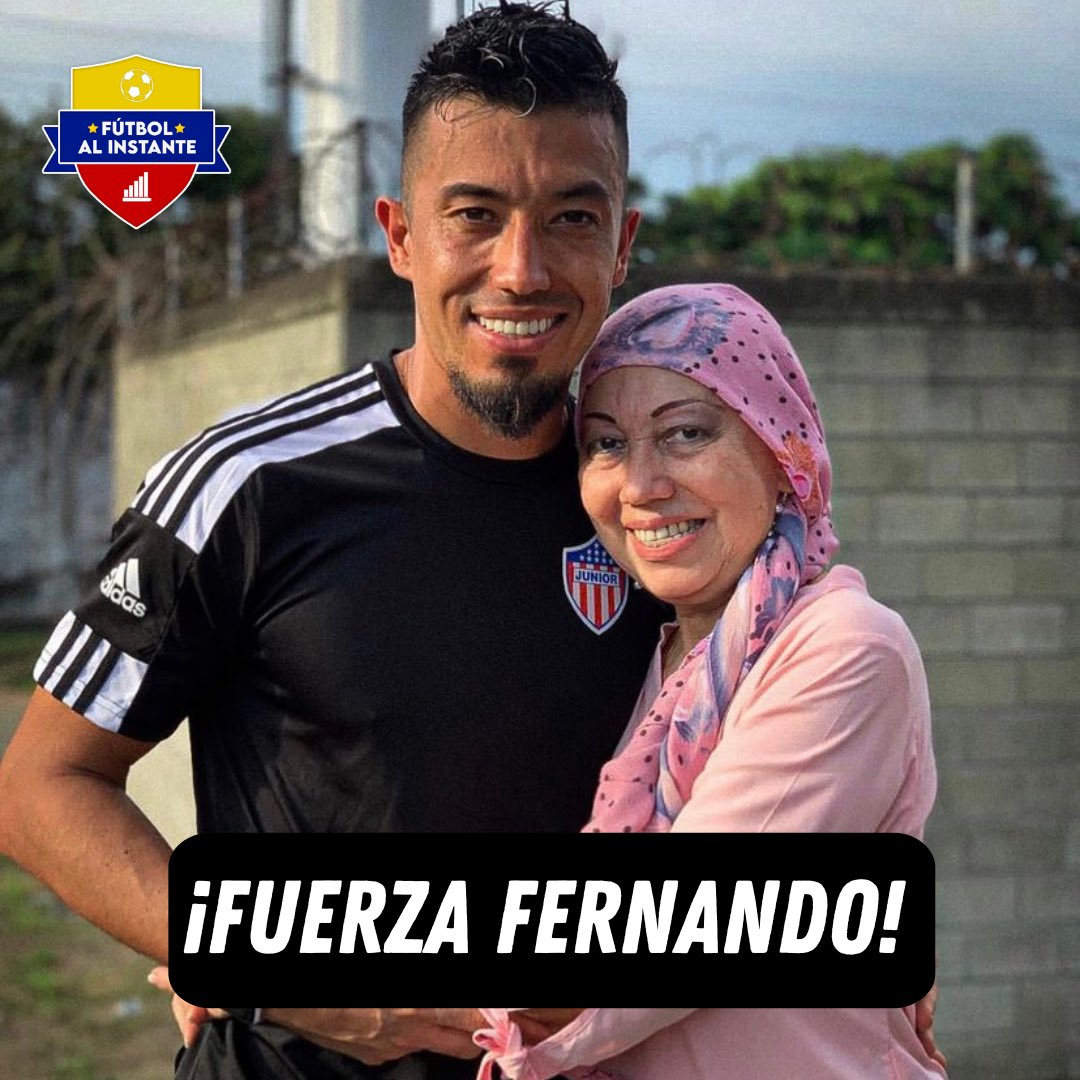 FutInstante_co's tweet photo. Fútbol al Instante 🇨🇴 y todo el fútbol colombiano se solidarizan con Fernando Uribe en este complicado momento de su vida 🙏🏼

¡Volverás más fuerte crack! https://t.co/k6rkXP8xsn
