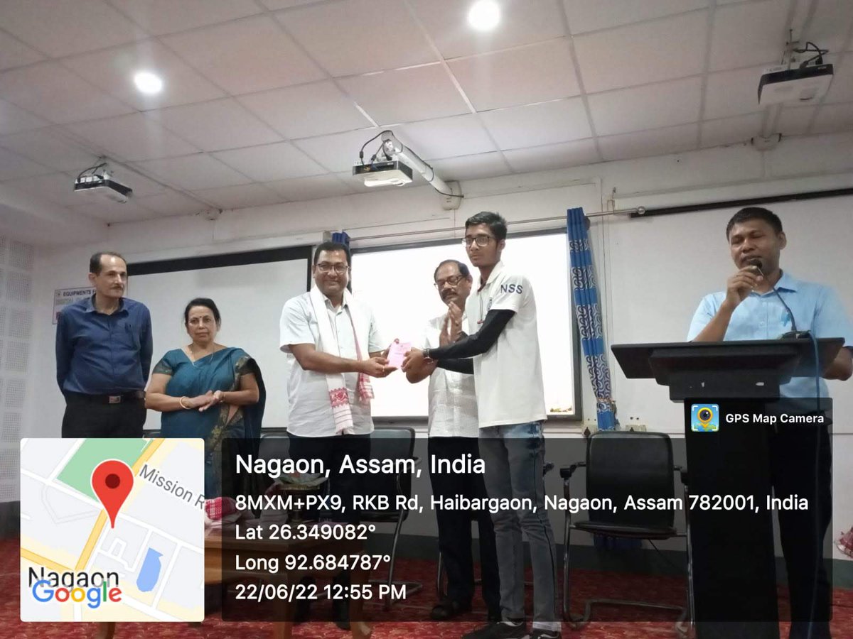 NSSNCA1's tweet photo. 📍22/06/22
▪️Inaugural programme of SAROTHI - The Time Bank
Hon. MLA of Nagaon, Sadar Rupak Sharma has officially inaugurated the Time bank along with the Teacher's Council, Students Union &amp; NSS unit Nowgong College(Autonomous) https://t.co/C6gGV55eyG