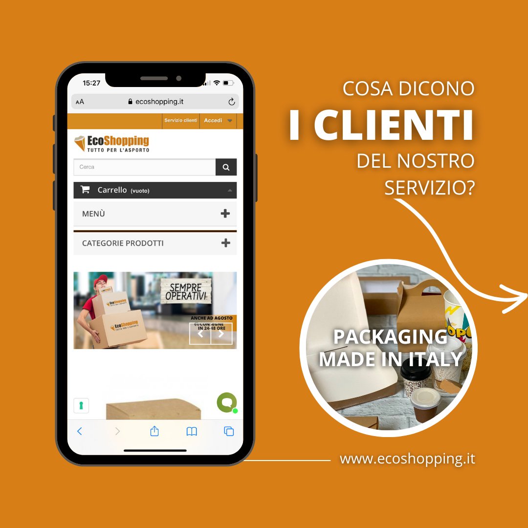 ecoshopping_it's tweet photo. I nostri clienti sono la nostra forza 💪🏻

Lavoriamo ogni giorno per garantire a tutti i nostri clienti:
👌🏻 Professionalità
👌🏻 Pronta consegna
Ma soprattutto….👌🏻 Massima qualità 😎
Scopri i #contenitori e #bicchieri monouso disponibili sul nostro sito:
https://t.co/uaRuZiX82S https://t.co/KPuxfO5brV