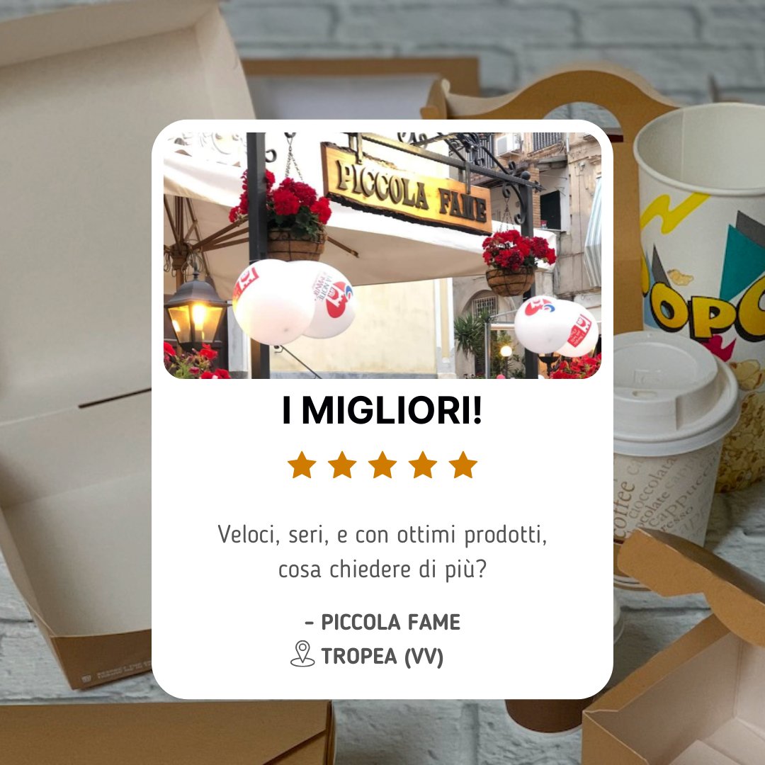 ecoshopping_it's tweet photo. I nostri clienti sono la nostra forza 💪🏻

Lavoriamo ogni giorno per garantire a tutti i nostri clienti:
👌🏻 Professionalità
👌🏻 Pronta consegna
Ma soprattutto….👌🏻 Massima qualità 😎
Scopri i #contenitori e #bicchieri monouso disponibili sul nostro sito:
https://t.co/uaRuZiX82S https://t.co/KPuxfO5brV