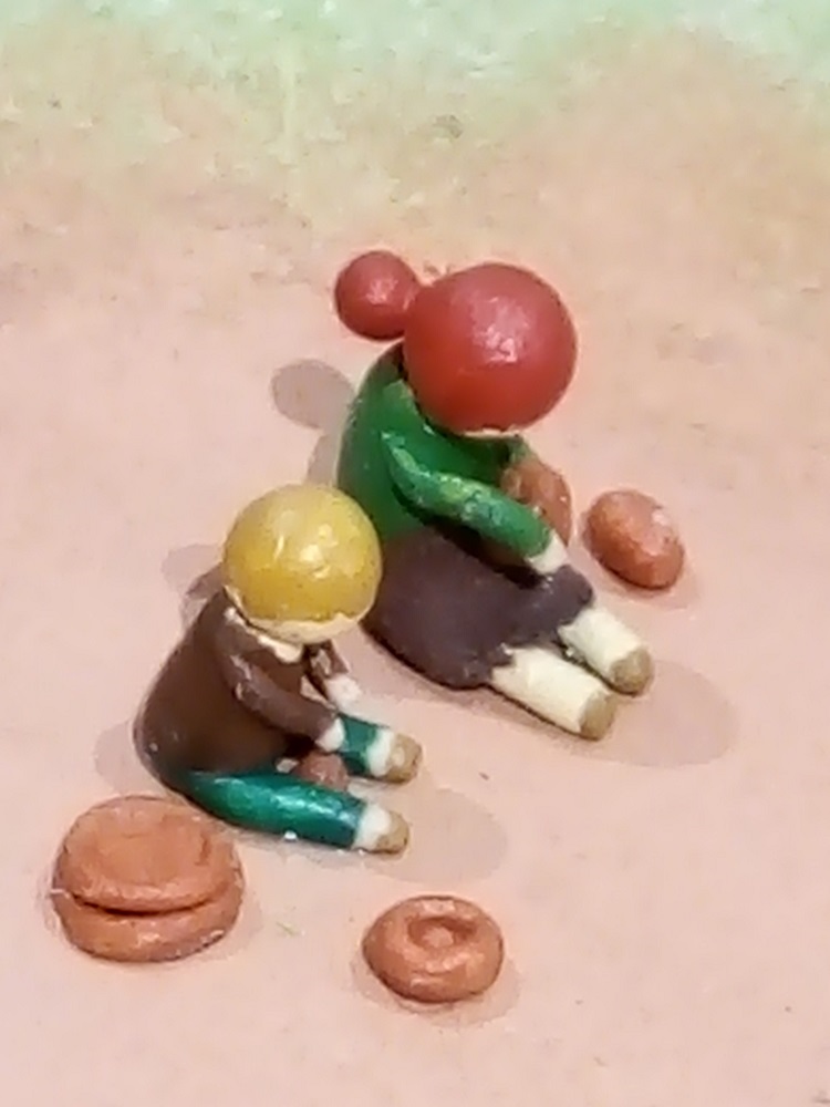 PMAGlearning's tweet photo. @pinccollege student Michela created this fab Anglo-Saxon village for our #HoardReimagined gallery. She  shows a glimpse into the Hoard's secret life before @PotteriesMuseum There's even tiny pig poo! 🐷🐔@kidsinmuseums @fantasticforfam @ace_national https://t.co/AMu2Pse2C1