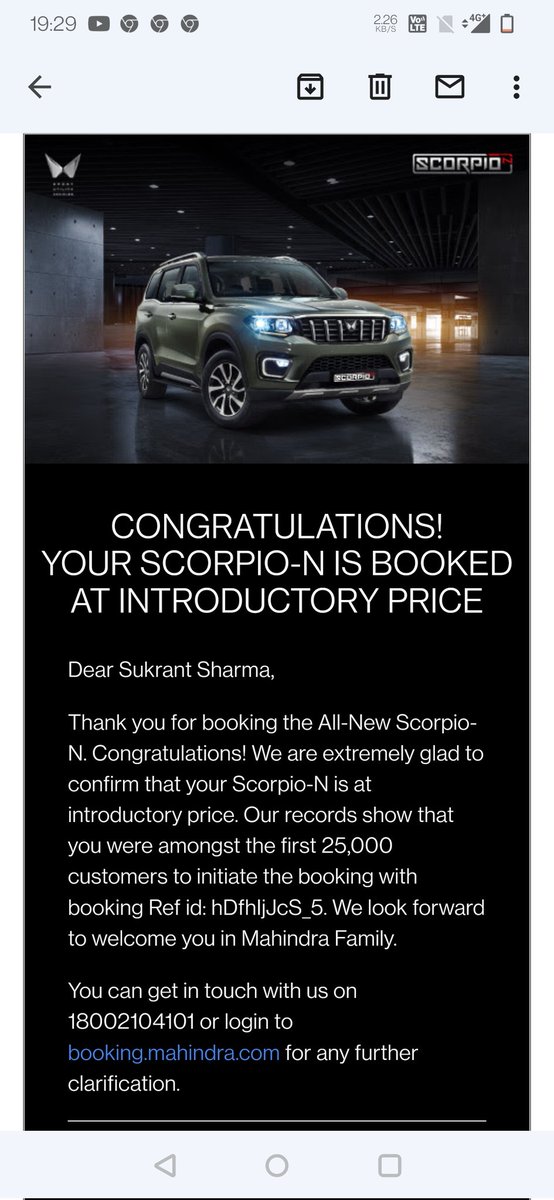 drsukrant18's tweet photo. Thank You Mr.@anandmahindra . My Faith in Mahindra is now Rock Solid. Wednesday Couldn't be More Granting. https://t.co/ogm5pcHDzT