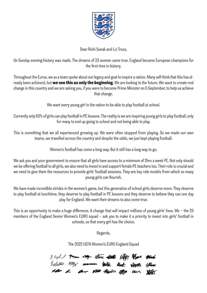 Let girls play ‼️ ⚽️ 🦁  time to change!
