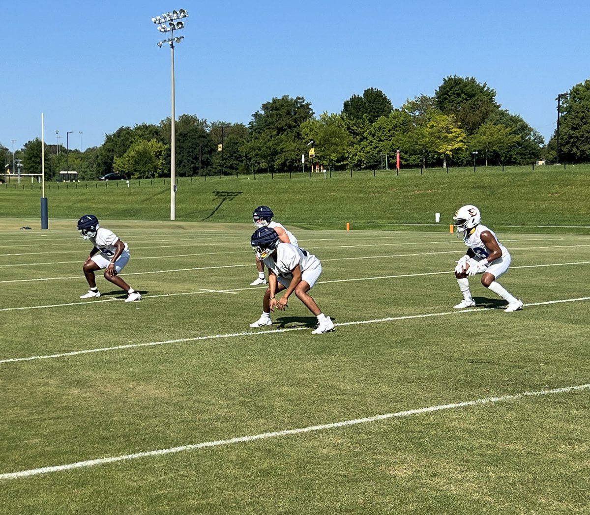 ETSUFootball's tweet photo. The first day of practice is underway!

#ETSUTough https://t.co/pKeKcygzQD