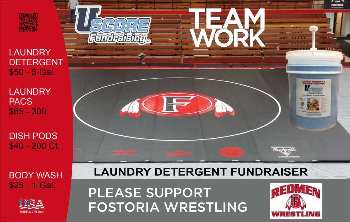 uScore Fundraising (@uscore_fundrais) on Twitter photo Support Fostoria Wrestling <a href="/RedmenRundown/">Fostoria Athletics</a> and purchase <a href="/uScore_Fundrais/">uScore Fundraising</a> Laundry Detergent, Laundry Pacs and Dish Pods! Save 50% off retail on 5-gal. buckets! Support Fostoria Wrestling <a href="/RedmenRundown/">Fostoria Athletics</a> and purchase <a href="/uScore_Fundrais/">uScore Fundraising</a> Laundry Detergent, Laundry Pacs and Dish Pods! Save 50% off retail on 5-gal. buckets!