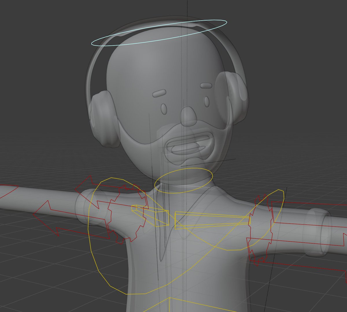 novolume's tweet image. Deep into some character rigging today #blender3d #blender #blendercharacter #3dcharacter