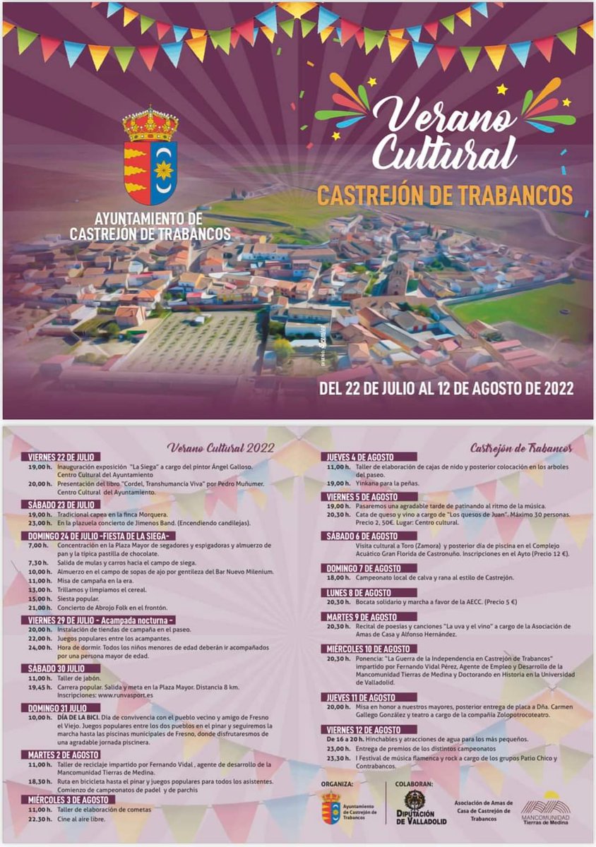 quesosJUAN's tweet photo. Este viernes os esperamos en #CastrejondeTrabancos, donde participaremos en la programación del #veranocultural con una #catadequeso comentada con una selección de deliciosos quesos artesanos.
Muchas gracias al ayuntamiento de por contar con #LosQuesosdeJuan!!! https://t.co/bKv0pwUEs2