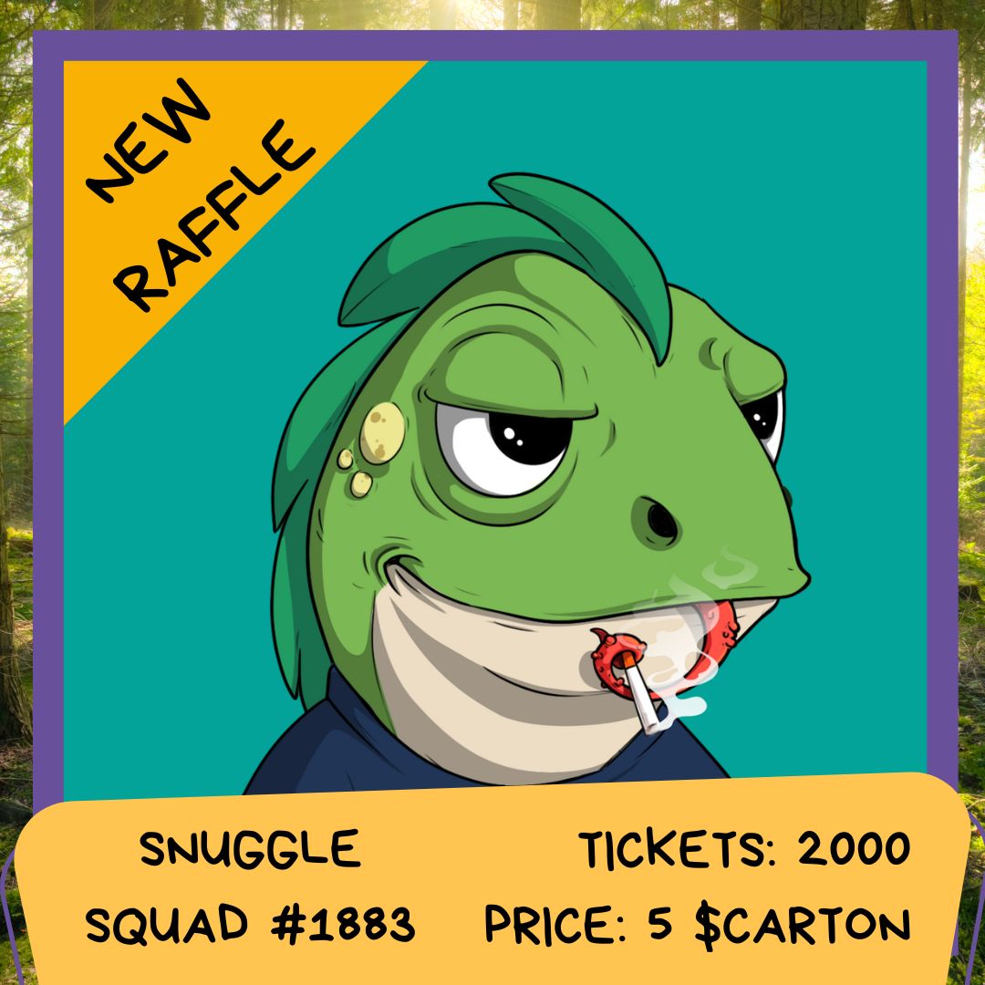 We have a new item on the shelves! 📦 
 
Buy tickets here 👉 carton-kids-raffle.vercel.app/raffles 

Simply stake your #Cartonkids or #Cartonmonsters to earn $carton

#solanaNFTs #NFTraffles