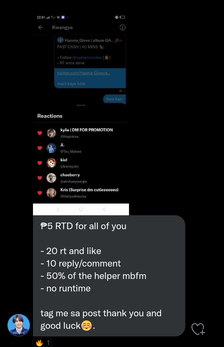Teu_Makerz's tweet photo. Hello again to all my moots and also non-moots! I got an rt deal from @Hannie_Gives for 5 php!!! You're like,rt and comments are highly appreciated ❤️🫶

- 20 rt and like
- 10 reply/comment ( can do spam )
- 50% of the helper mbf him
- no runtime https://t.co/guU4kvvhop