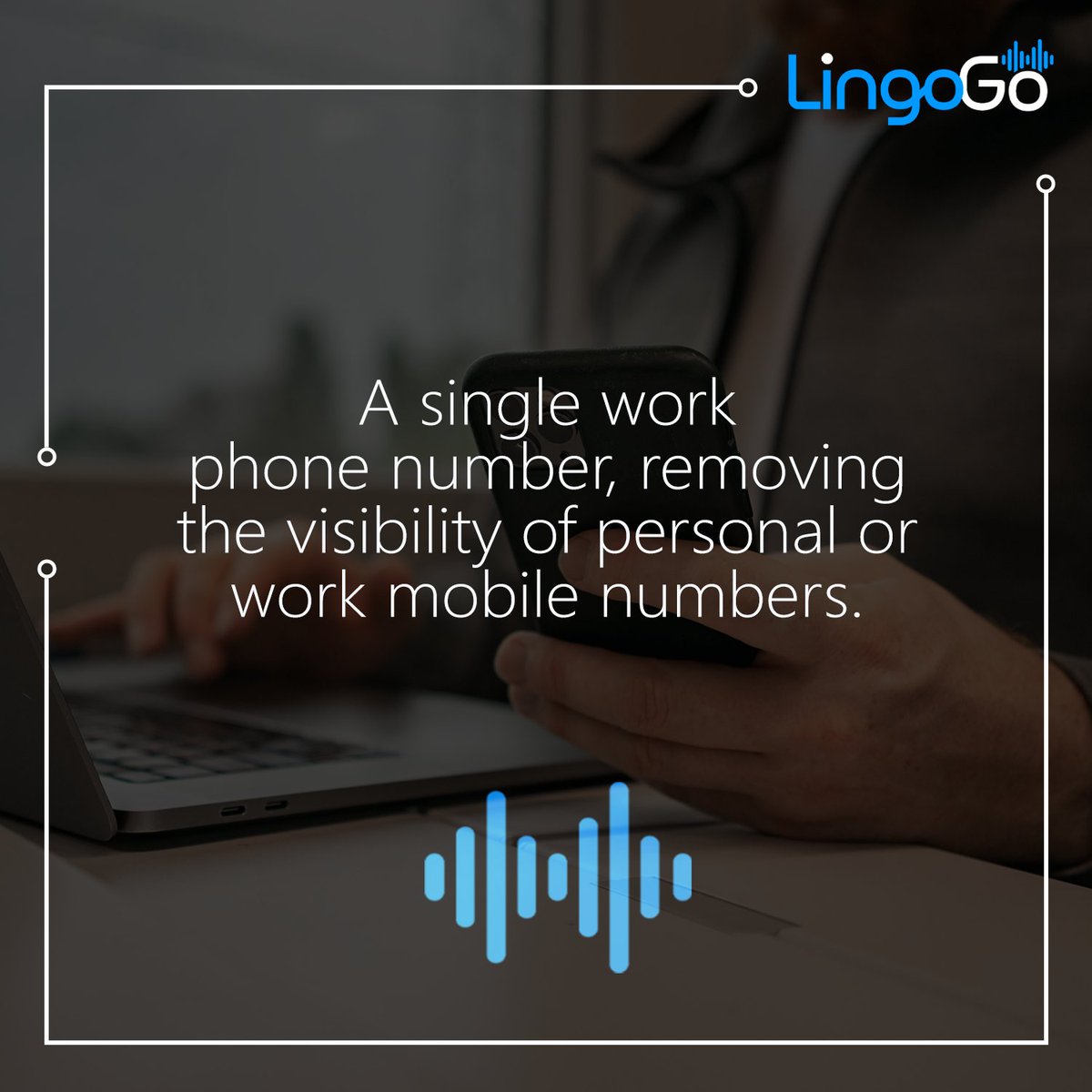 With LingoGo staff have a single work phone number that can be displayed across all devices, removing the visibility of personal or work mobile numbers and conveying a far more professional service.

#mobilephone #workphone #phonecalls #phonesystem