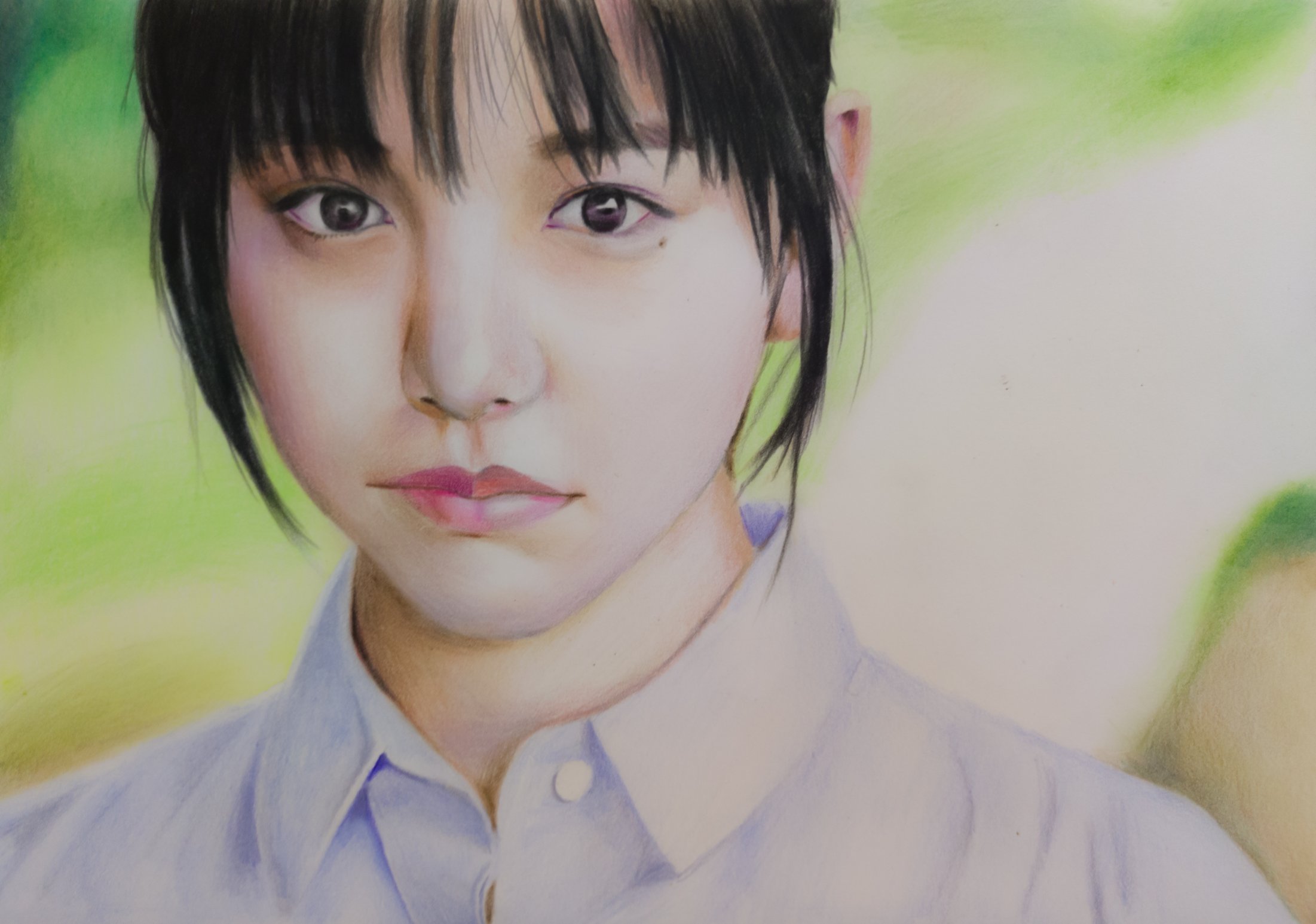 はま 當間あみ 似顔絵オーダー 鉛筆 鉛筆画 色鉛筆 色鉛筆画 パステル画 似顔絵 人物画 美人画 デッサン 細密画 絵 イラスト イラストグラム Illustgram Pencildrawing Colorpencil Coloredpencil Pencilart Sketch 絵描きさんと