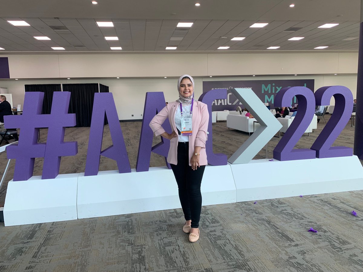 Shimaa Heikal (@s_heikal) on Twitter photo It was a great honor attending this yearâs #AAIC2022 conference in-person to present a poster about our work on developing a registry for #Dementia in #Egypt! <a href="/AUC/">AUC</a>
Thanks so much for <a href="/alzassociation/">Alzheimer's Association</a> for supporting and giving the opportunity to young researchers! <a href="/GAPP_AUC/">GAPP at AUC</a> It was a great honor attending this yearâs #AAIC2022 conference in-person to present a poster about our work on developing a registry for #Dementia in #Egypt! <a href="/AUC/">AUC</a>
Thanks so much for <a href="/alzassociation/">Alzheimer's Association</a> for supporting and giving the opportunity to young researchers! <a href="/GAPP_AUC/">GAPP at AUC</a>