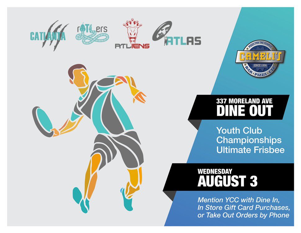 Tonight! Come join us at Camelis Pizza to benefit our four teams headed to Blaine on Friday. Hope to see old friends and new. <a href="/ATLiensYCC/">ATLiens</a> <a href="/cATLanta_YCC/">cATLanta YCC</a> <a href="/rATLersYCC/">rATLersssss</a> <a href="/ATLasYCC/">ATLas</a>