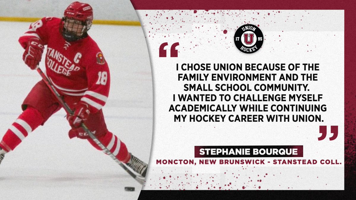 UnionWHockey's tweet photo. Our first newcomer makes the move from New Brunswick to Schenectady. Say hello to blueliner Stephanie Bourque!

"Stephanie is a very smart, mobile defenseman. We believe her escapability and passing will help us be more efficient on breakouts and transitions." - Coach Sciba https://t.co/KpObOgLp2W