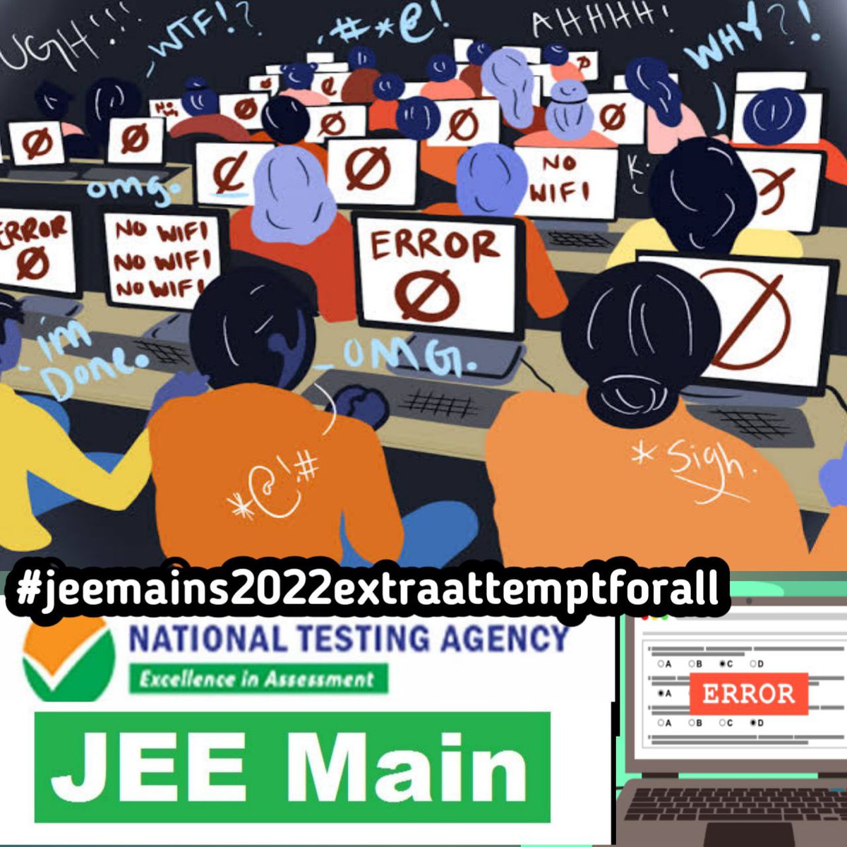 dentodontics's tweet photo. @DG_NTA
 Jee is an national level exam so you should give fair results to everyone being one of the 18000 students who faced marks vs %ile error is so disappointing that you are not supporting us Atleast Please assure the fair Extra Attempt 😭😭🥲🥲.
 #JEEMainsThirdAttemptForAll https://t.co/UY1gfO7HAU