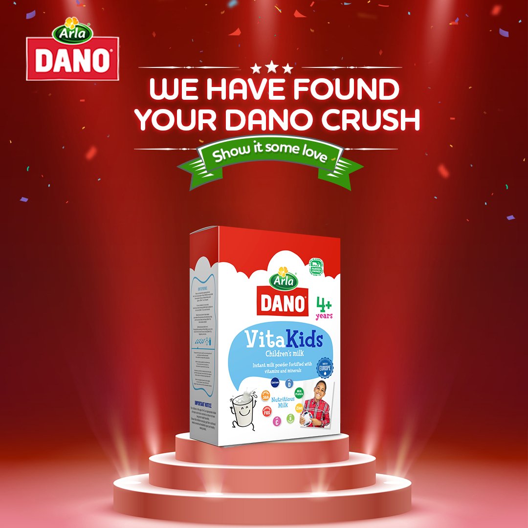 danomilkng's tweet photo. We know your kids love Dano Vitakids Milk! 

But we want you to show it!

Do this by preparing and sharing a yummy breakfast you’ve made with Dano Vitakids!

Don’t forget to use the hashtag #MyDanoCrush for a chance to win our reward.

#GoForIt #DanoMilk #ArlaNigeria #FarmerOwned https://t.co/C1orkFXls3