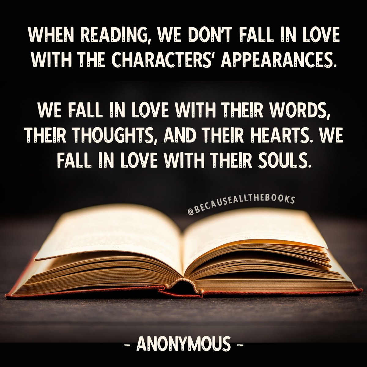 jamieelizabeth7's tweet photo. Wow, just love this.
#BecauseAllTheBooks #BookVibes #NeedToReadIt #NeedToReadItNow #BookFandom #BookFandoms #ReadingAdventures #BookFriends #ILoveReadingBooks #BooksAreEssential https://t.co/w9wHzi6QuN