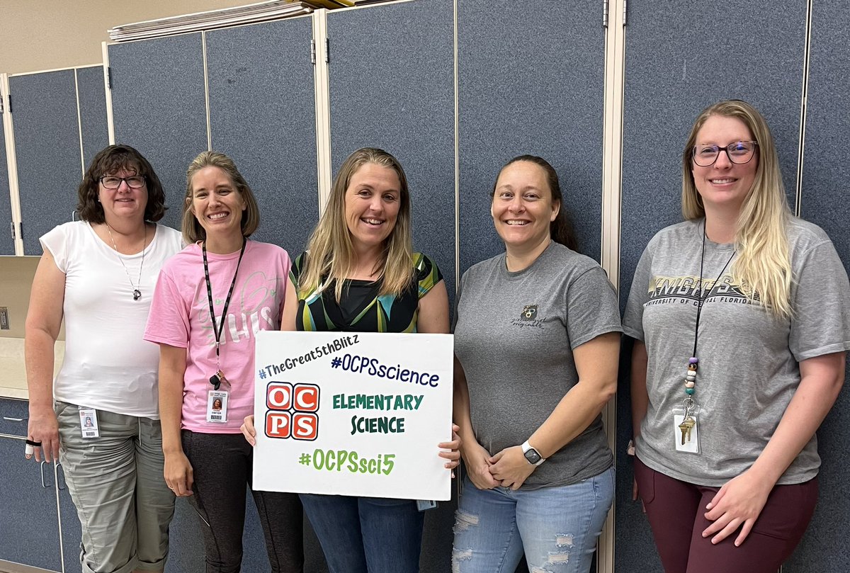 BonnevilleElem1's tweet image. Our Fifth grade team is working with #ocpsscience to get ready for the new school year! #TheGreat5thBlitz