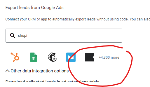 This is maddening - been looking for the full list of CRM integrations for form extensions but I can't find it anywhere in the UI or elsewhere. Supposedly there's over 4000! #ppcchat <a href="/adsliaison/">AdsLiaison</a> where does this live?