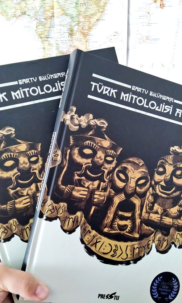 Burhimum's tweet photo. Türk Mitolojisi Atlası nihayet elimde. "Türklerin mitolojisi yoktur." diyenlere dual-wield girişmek istediğimi bildiği için Bartucuğum (@HazaryalG) iki tane yollamış sağ olsun. Zevkle okuyacağım, kalemine kuvvet. https://t.co/LdUMMXksho
